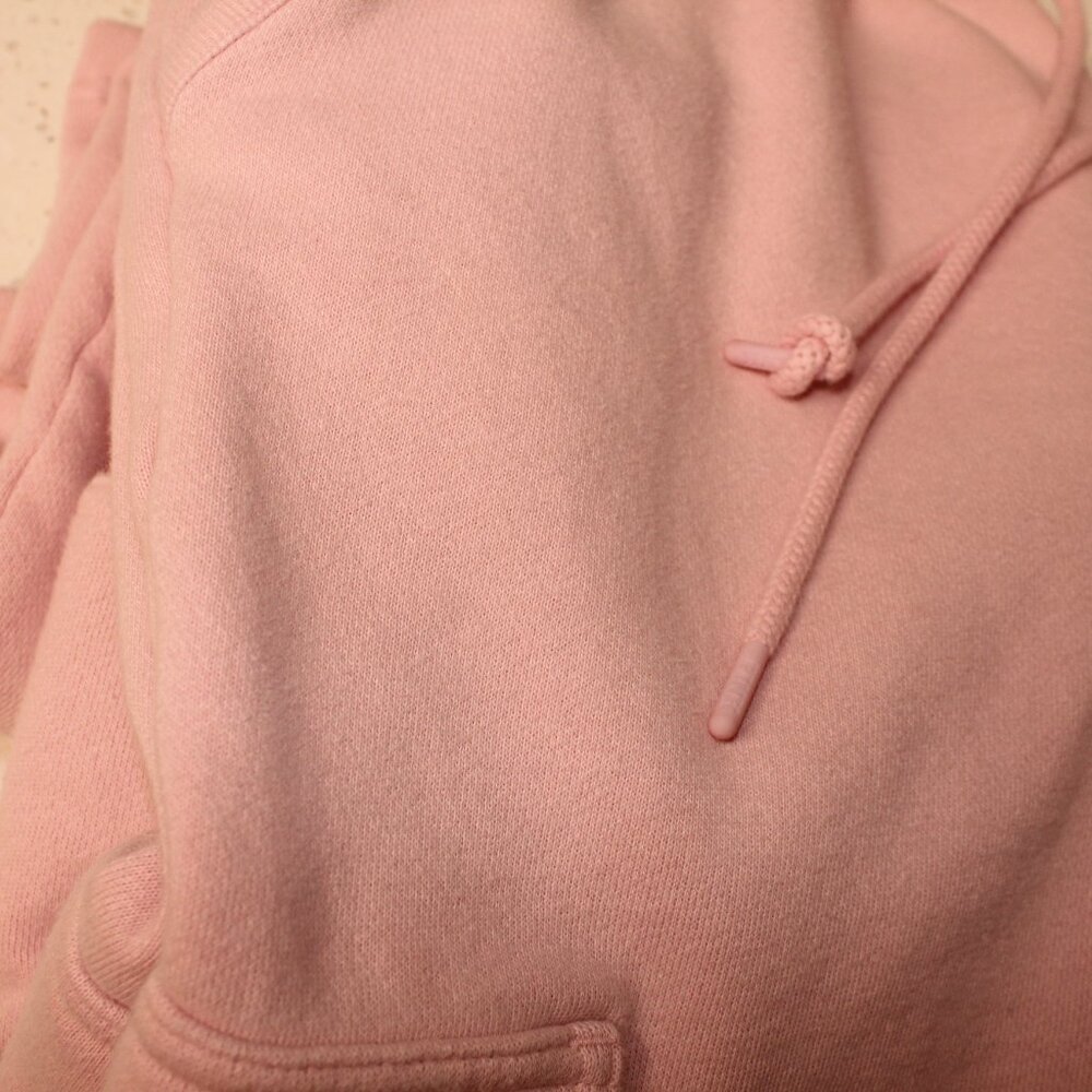 PINK FLEECE WIDE-LEG CARGO SWEATPANTS - Picture 6 of 13